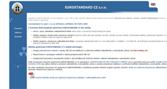 Desktop Screenshot of eurostandard.cz